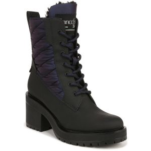 Dizzy 2 Kampf- und Schnürstiefel mit Kunstpelzfutter und runder Zehenpartie