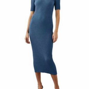 Genesis Midikleid in See melange 7676625551420