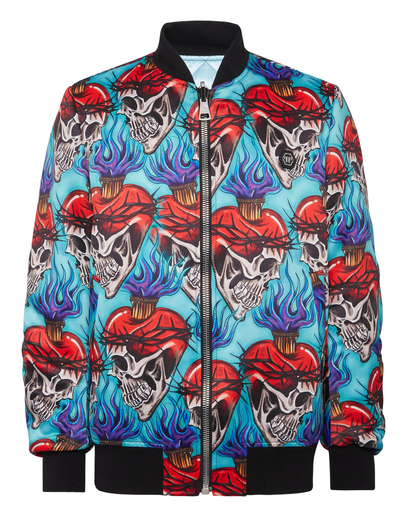 Satin Bomber Liebe Tattoo