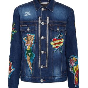 Denim zip Jacke hawaii 7676708487228