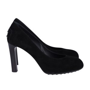 Tod's Pumps mit Gummi Pebbles aus schwarzem Wildleder