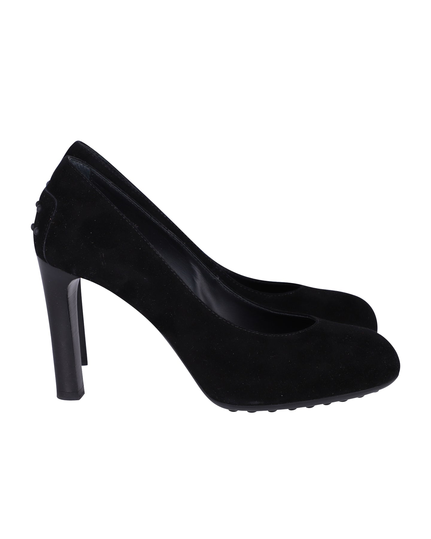 Tod's Pumps mit Gummi Pebbles aus schwarzem Wildleder