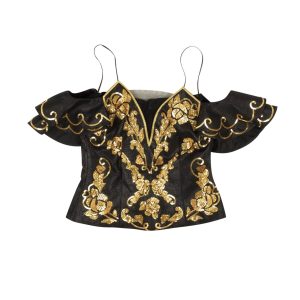 NWT MOSCHINO COUTURE schwarze Pailletten bestickt Top