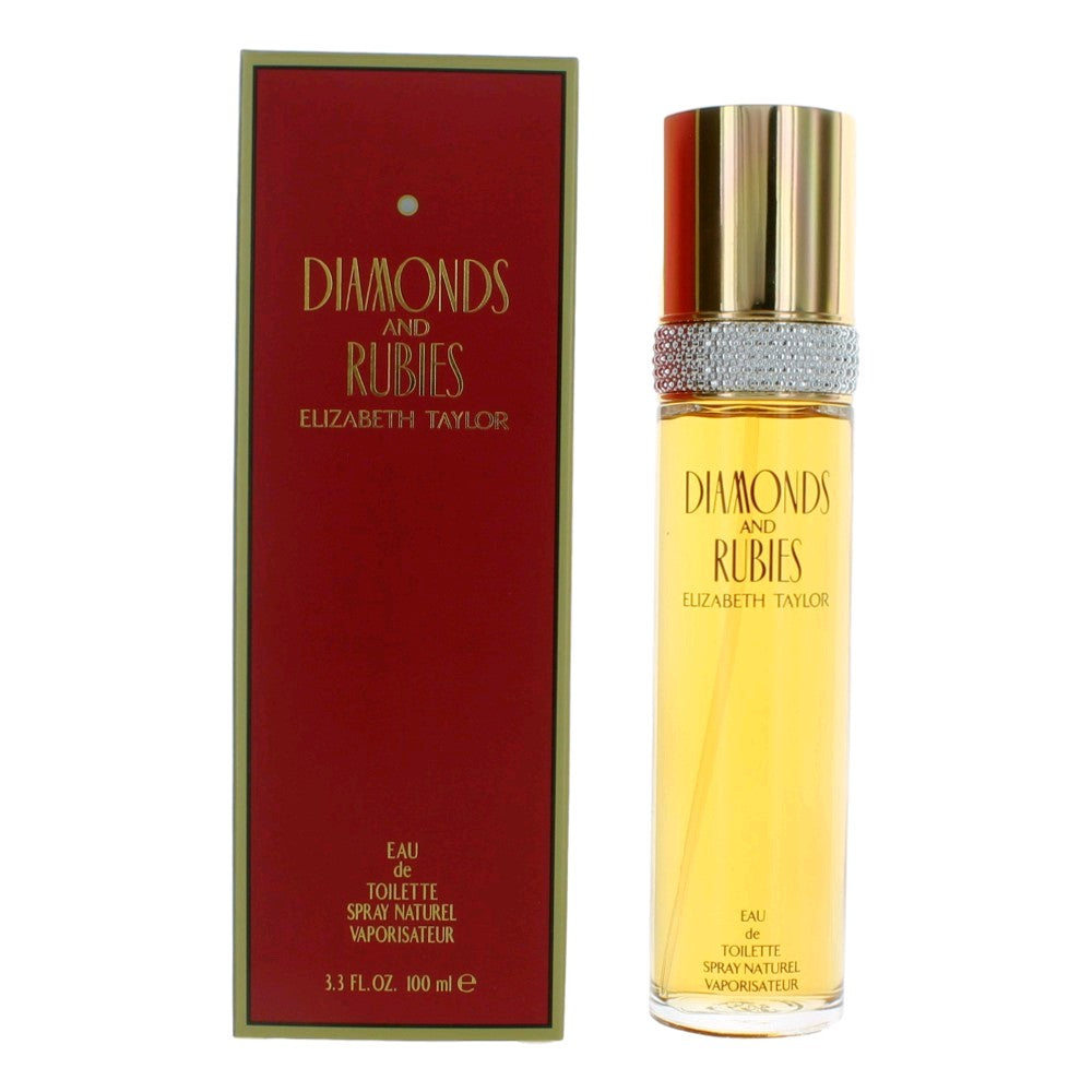 Diamonds & Rubies von Elizabeth Taylor, 3.3 oz Eau de Toilette Spray für Damen