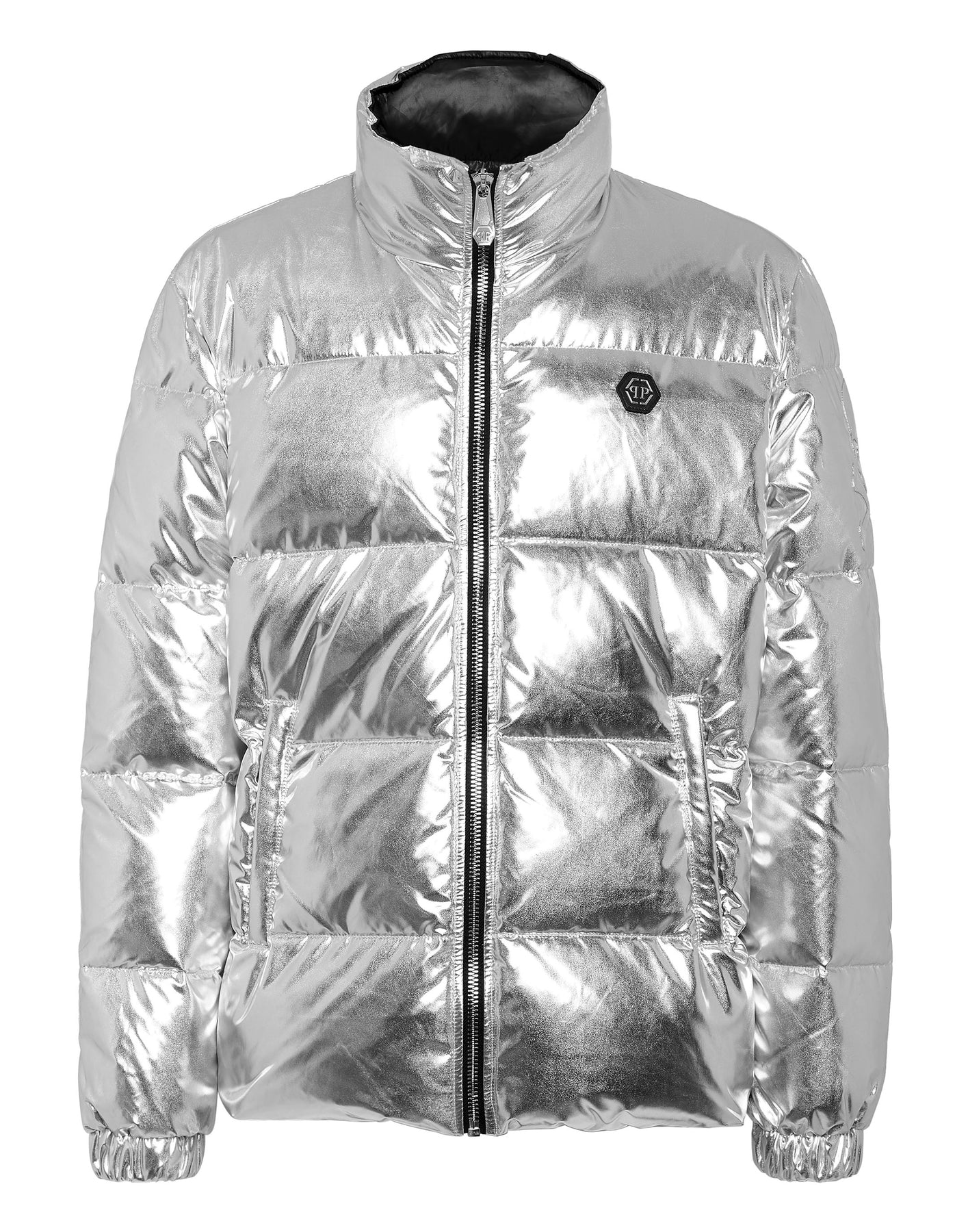 Nylon Puffer Jacke Gothic Plein