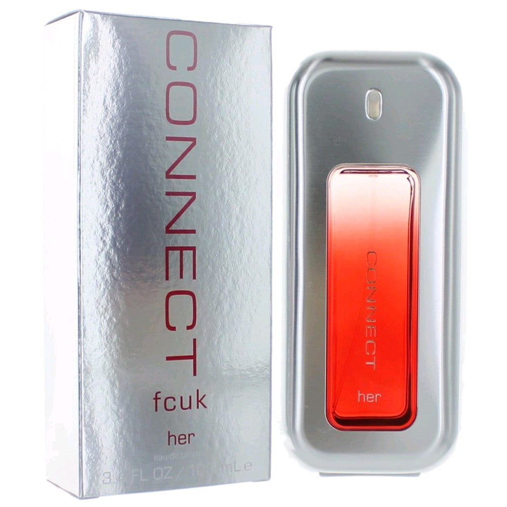 FCUK Connect von French Connection, 3.4 oz Eau de Toilette Spray für Damen
