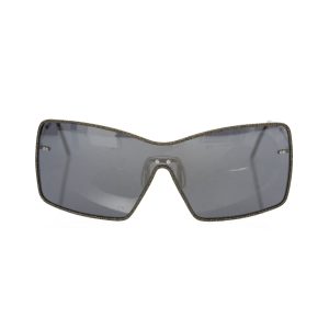 Frankie Morello Elegant Shield Sonnenbrille mit Spiegel Damen Objektiv