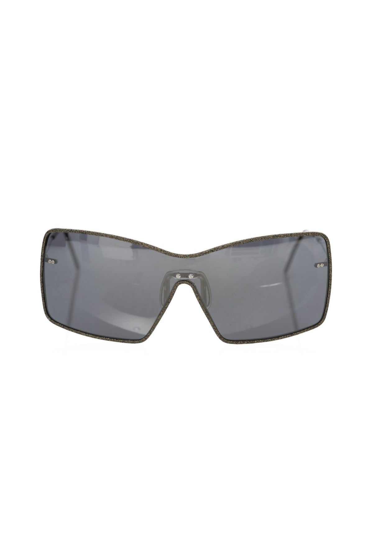 Frankie Morello Elegante Shield Sonnenbrille mit Spiegel Damenlinse
