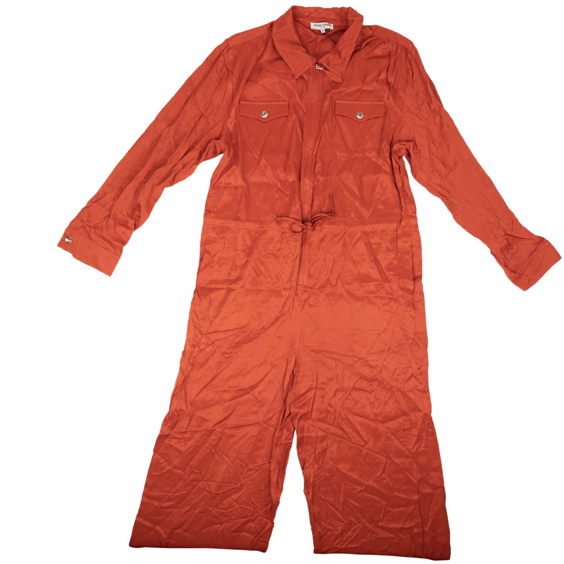 Opening Ceremony Jumpsuit mit Reißverschluss – Rust