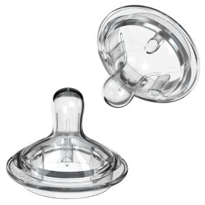 Nanobébé Anti-Kolik-Babyflaschensauger aus Silikon