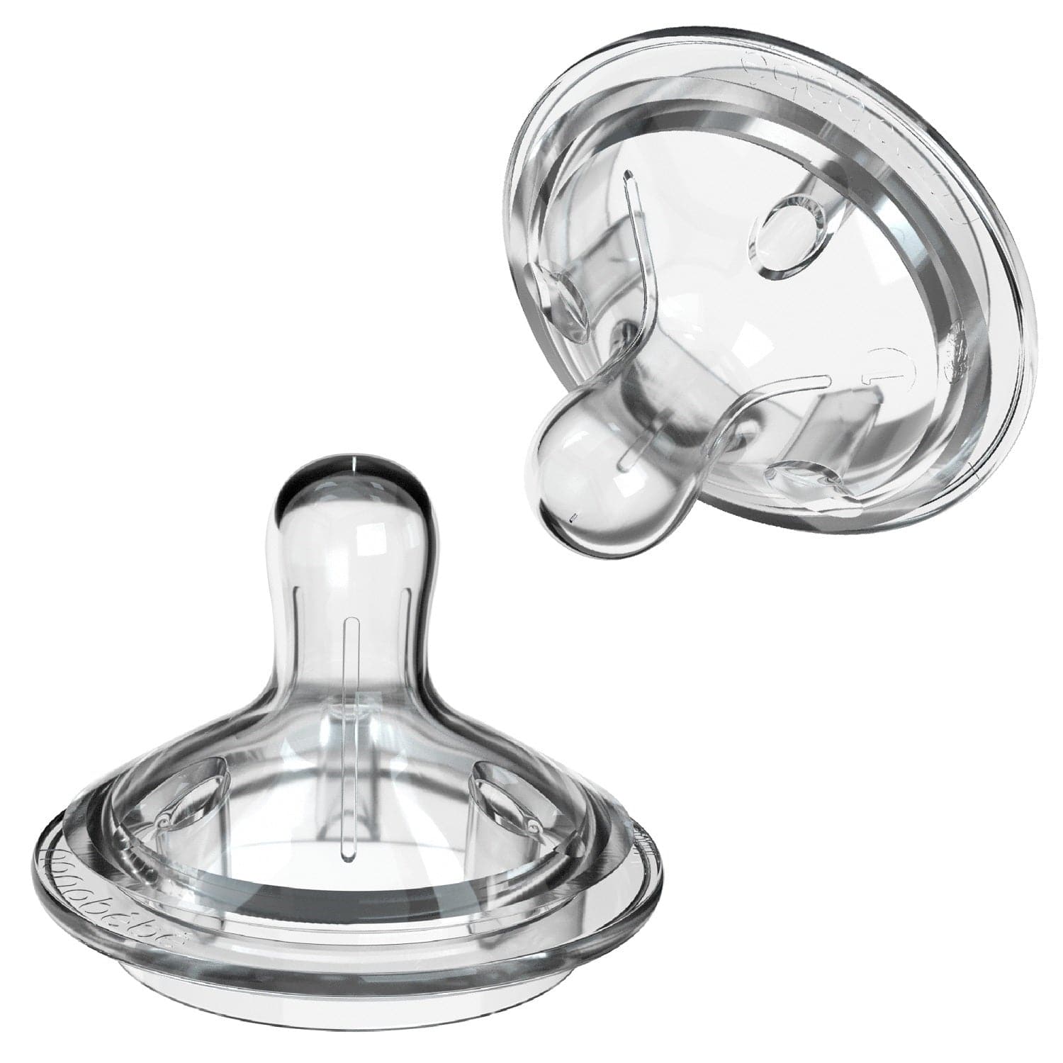 Nanobébé Silikon Anti-Kalk-Babyflasche Nippel