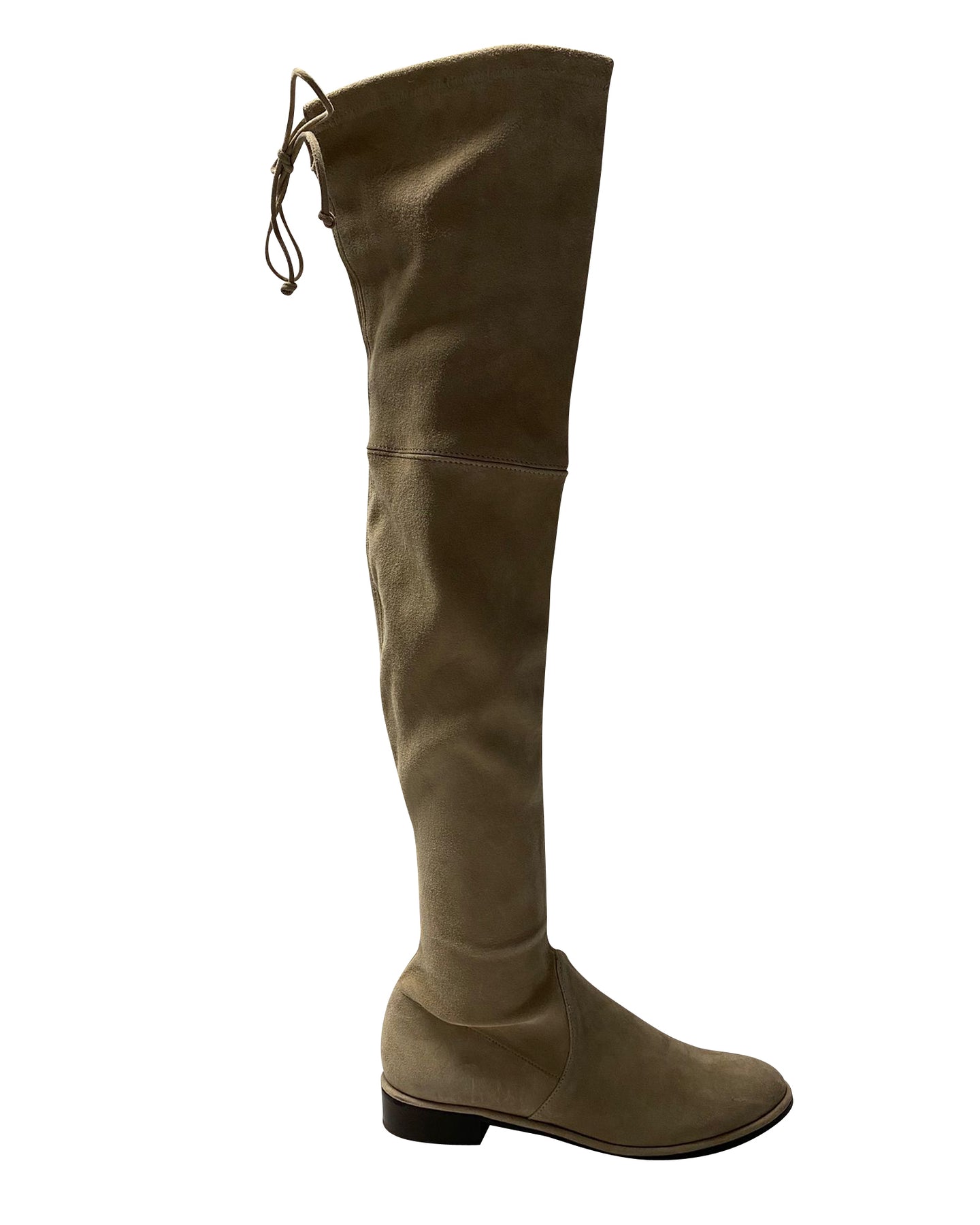 Stuart Weitzman Lowland Stiefel in Beige Wildleder
