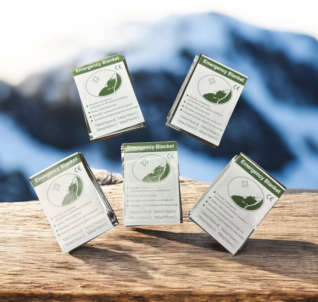 Notfall Mylar Decke – Familiensicherheitsset (5-Packung)