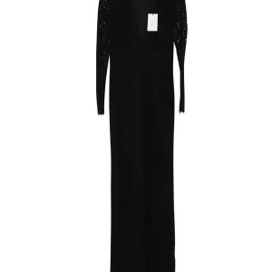 Diane Von Furstenberg Kyara Tux Lace Jumpsuit in schwarze Baumwolle 7766609264700