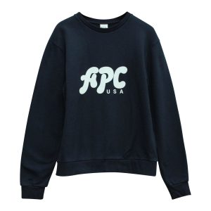 APC USA Sweatshirt aus blauer Baumwolle
