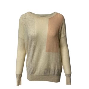 Vince Colorbock Pullover in Beige Kaschmir