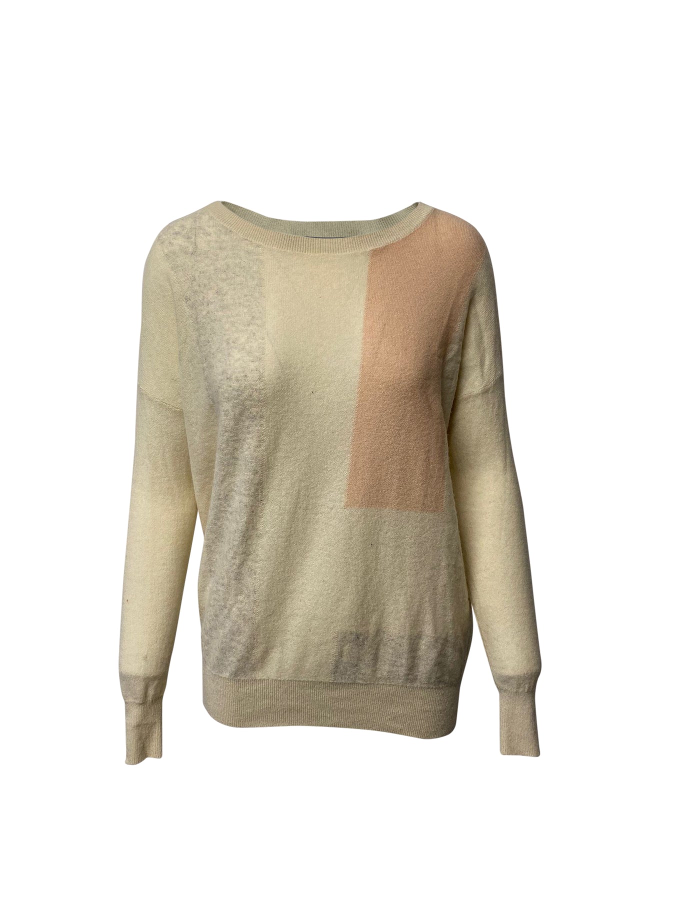 Vince Colorbock Pullover in Beige Kaschmir