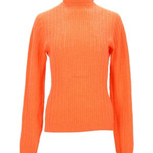 Philosophy Di Lorenzo Serafini Turtleneck Pullover in orange reiner neuer Wolle 7766528655420