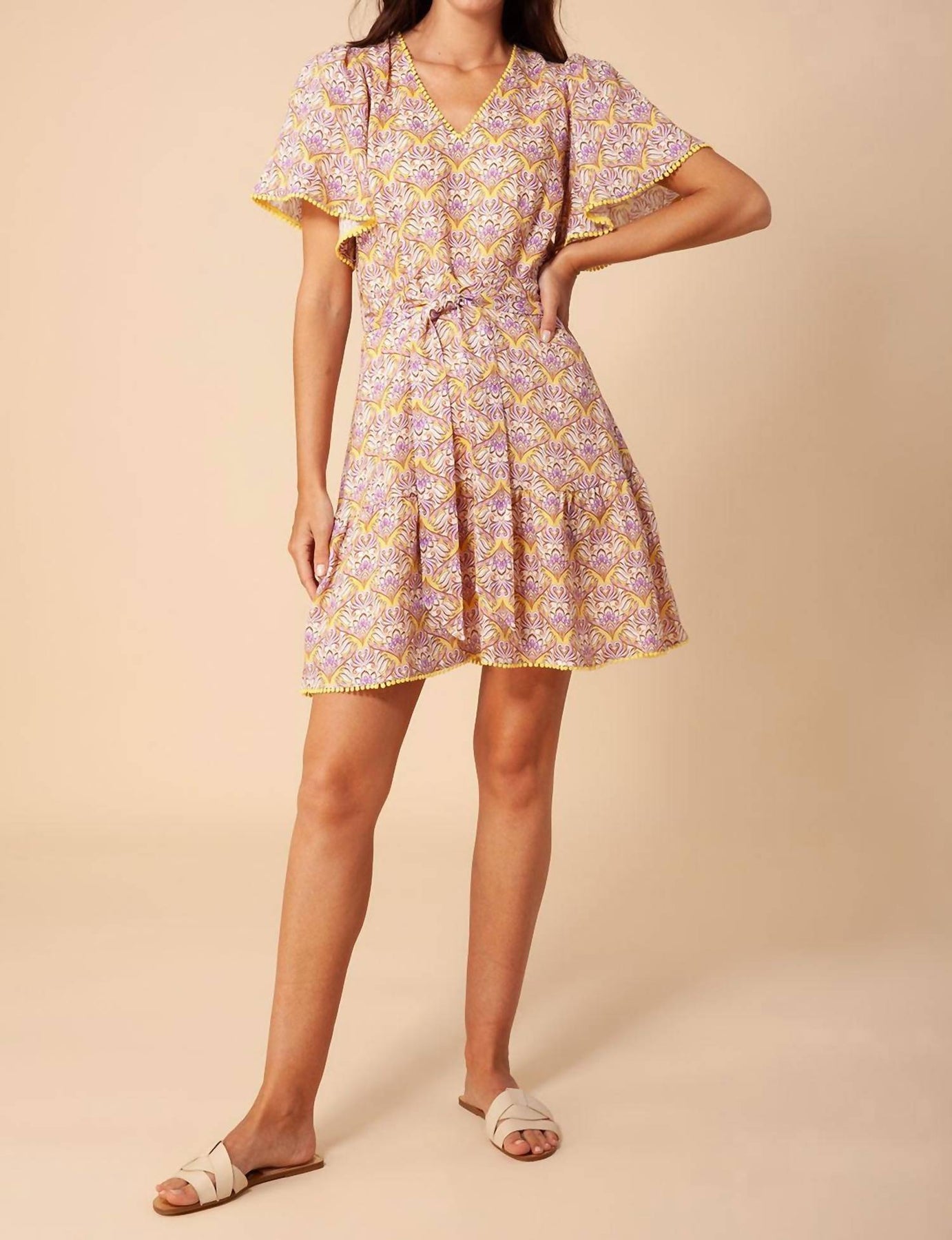 Lulie Leinenkleid in Gelb