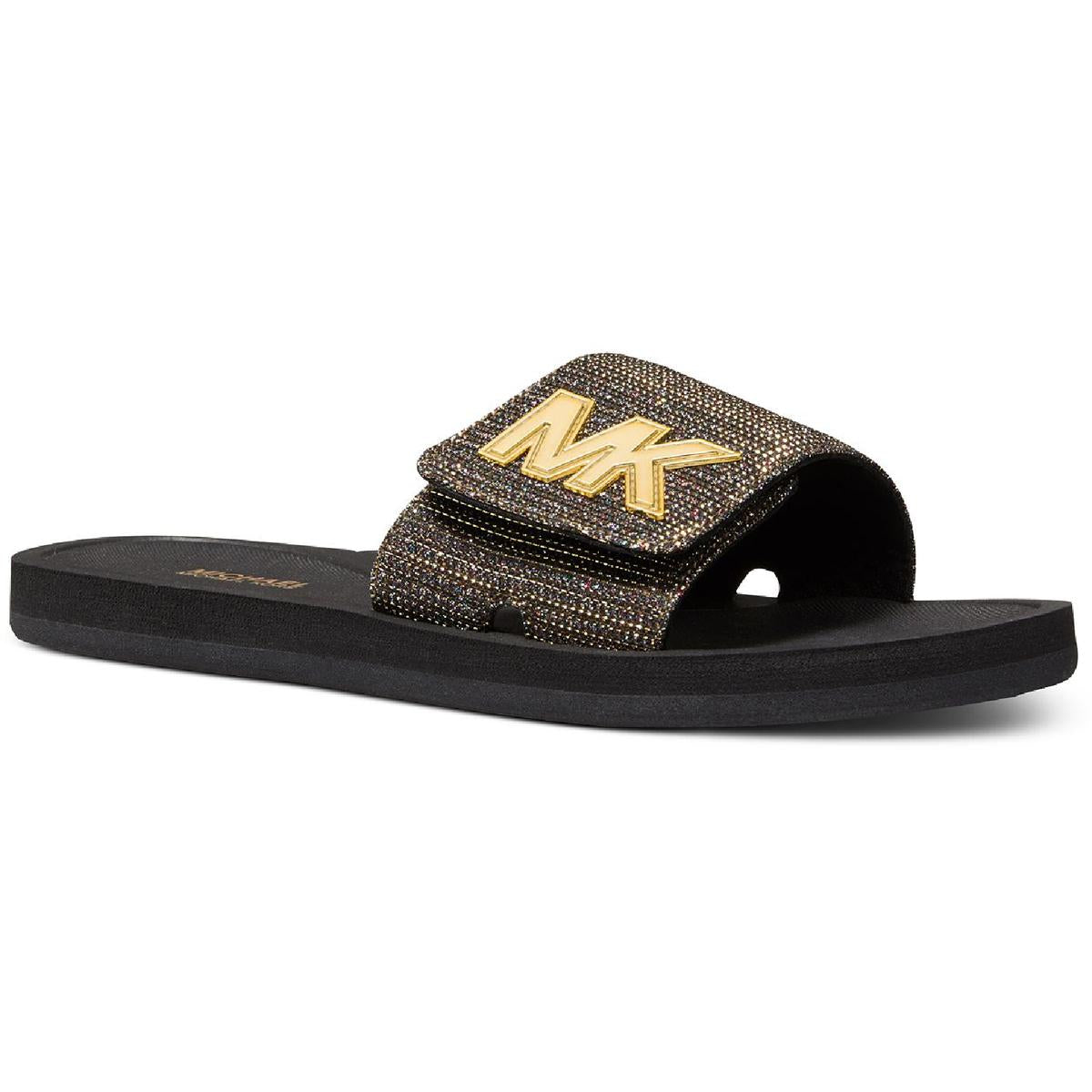 MK Synthetic Logo Plateausandalen mit Schleife