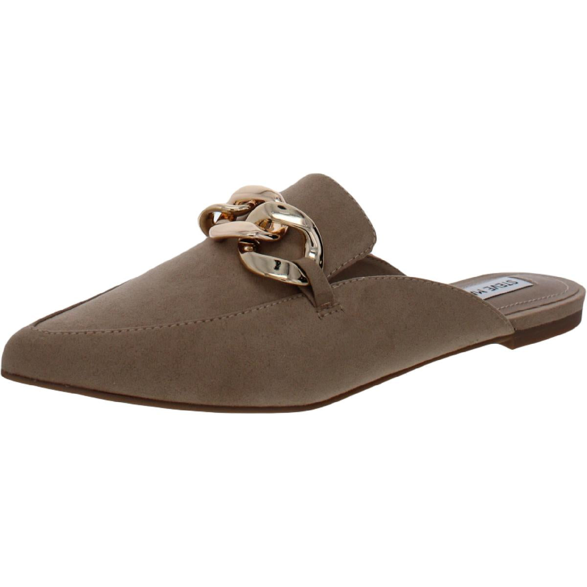 Feine Kette verziert Loafer Mule