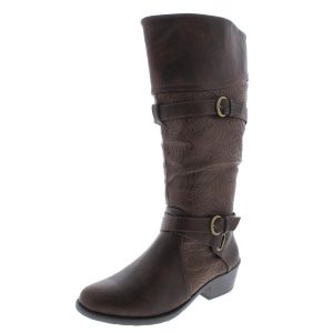 Kelsa Plus Wide Calf Kunstleder Reitstiefel