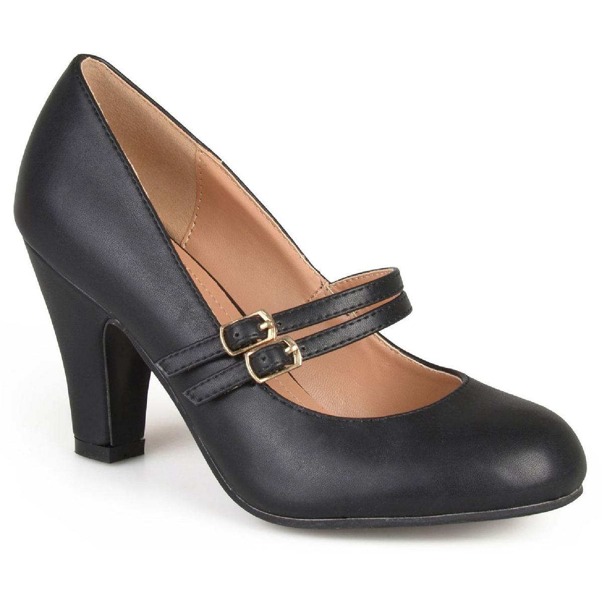 Windy Kunstleder mit Riemchen Mary Jane Absatzschuhe