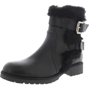 Real Fur Round-toe Stiefeletten