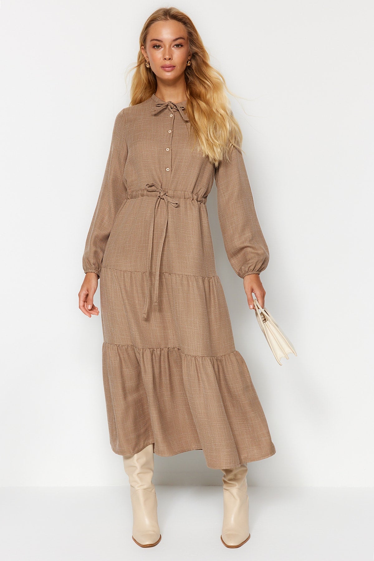 Trendyol Damen Maxi Casual / Casual Entspannt Hijab Kleid