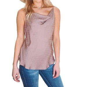 Polka Dot Print Spring Summer Camisole in grau/violett 7676712386620