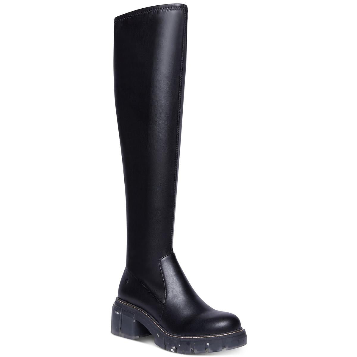 Rosaliaa Kunstleder Stämmige Kniehohe Stiefel
