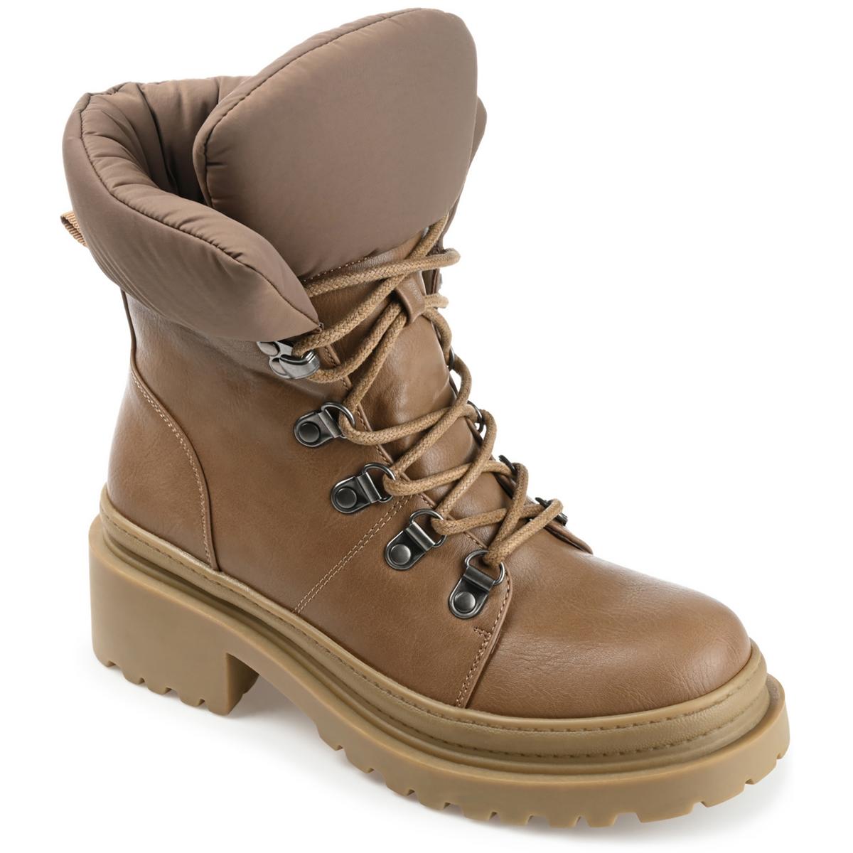 Kunstleder Lug Sohle Combat & Schnürstiefeletten