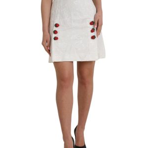 Dolce & Gabbana Mit Blumenmuster Brocade Verzierter Mini Damenrock