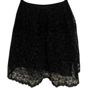 Essentiel Antwerp Spitze Rock aus schwarzem Nylon