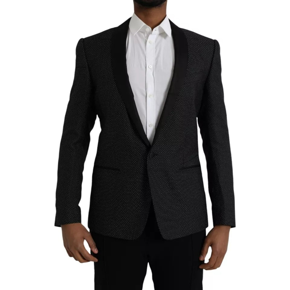 Dolce & Gabbana Jacquard MARTINI Single Breasted Mantel Herren Blazer