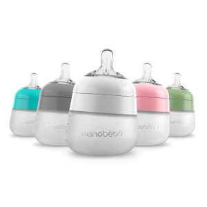 Nanobébé Flexy Silikon-Babyflasche | 5 oz Neugeborenengröße