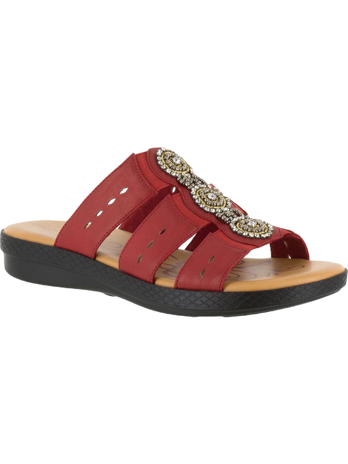 Nori Damen Slip auf flachen Slide Sandalen