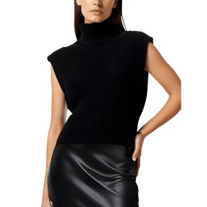 Jonathan Simkhai Wolle Mischung gerippt Spot Rollkragen Pullover