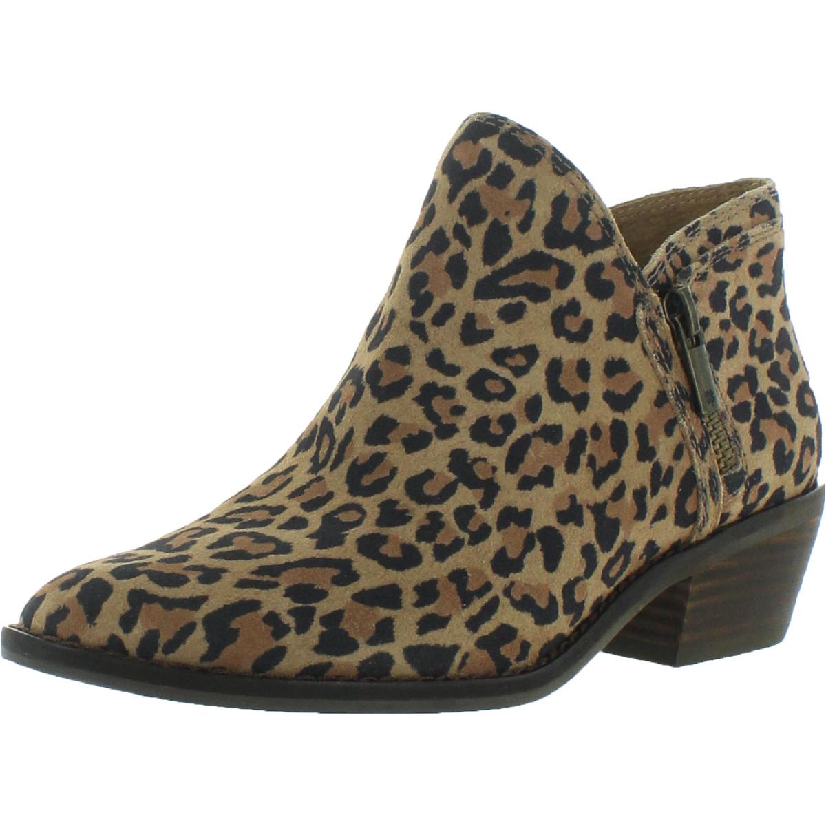 Fhuna Leder Stiefeletten mit Tiermuster