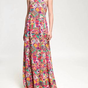 Halterneck Maxikleid in Miro