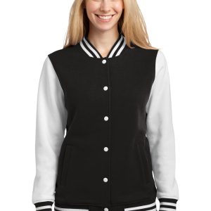 Sport-Tek Fleece-Letterman-Jacke für Damen