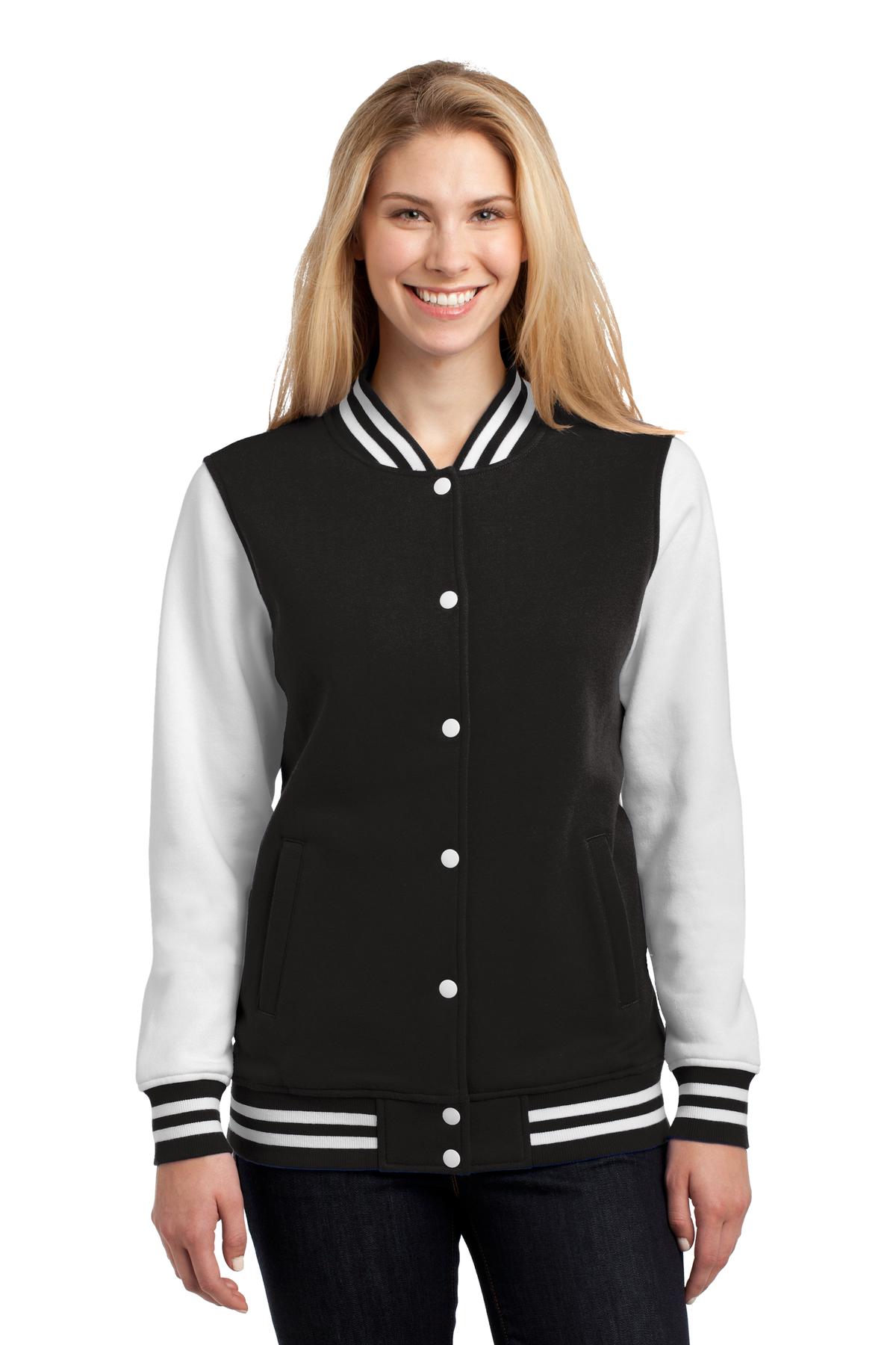 Sport-Tek Damen Fleece Letterman Jacke