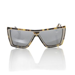 Frankie Morello Chic Turtle Pattern Square Damen Sonnenbrille 7330017345596