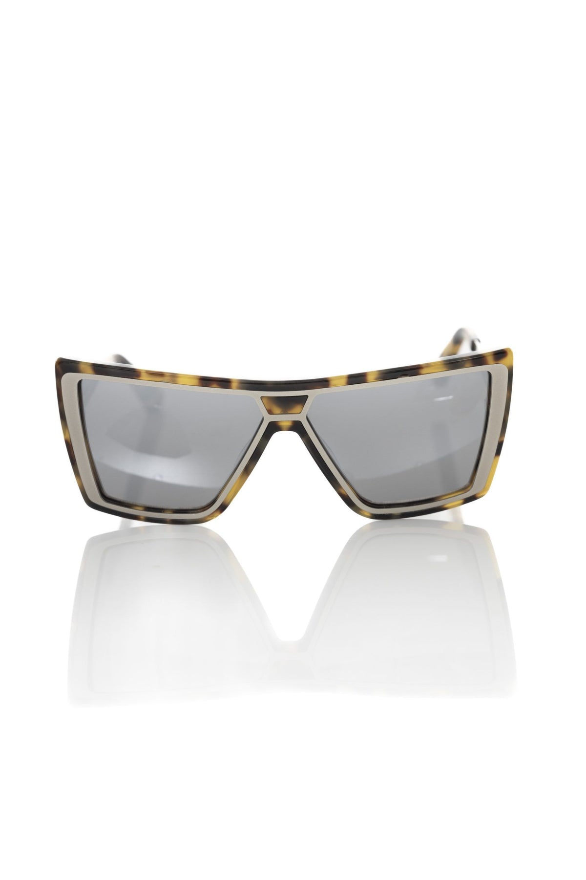 Frankie Morello Chic Turtle Pattern quadratisch Sonnenbrille für Damen