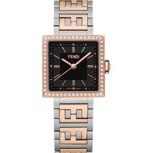 Forever Fendi Square Diamond Armbanduhr 7678390501436