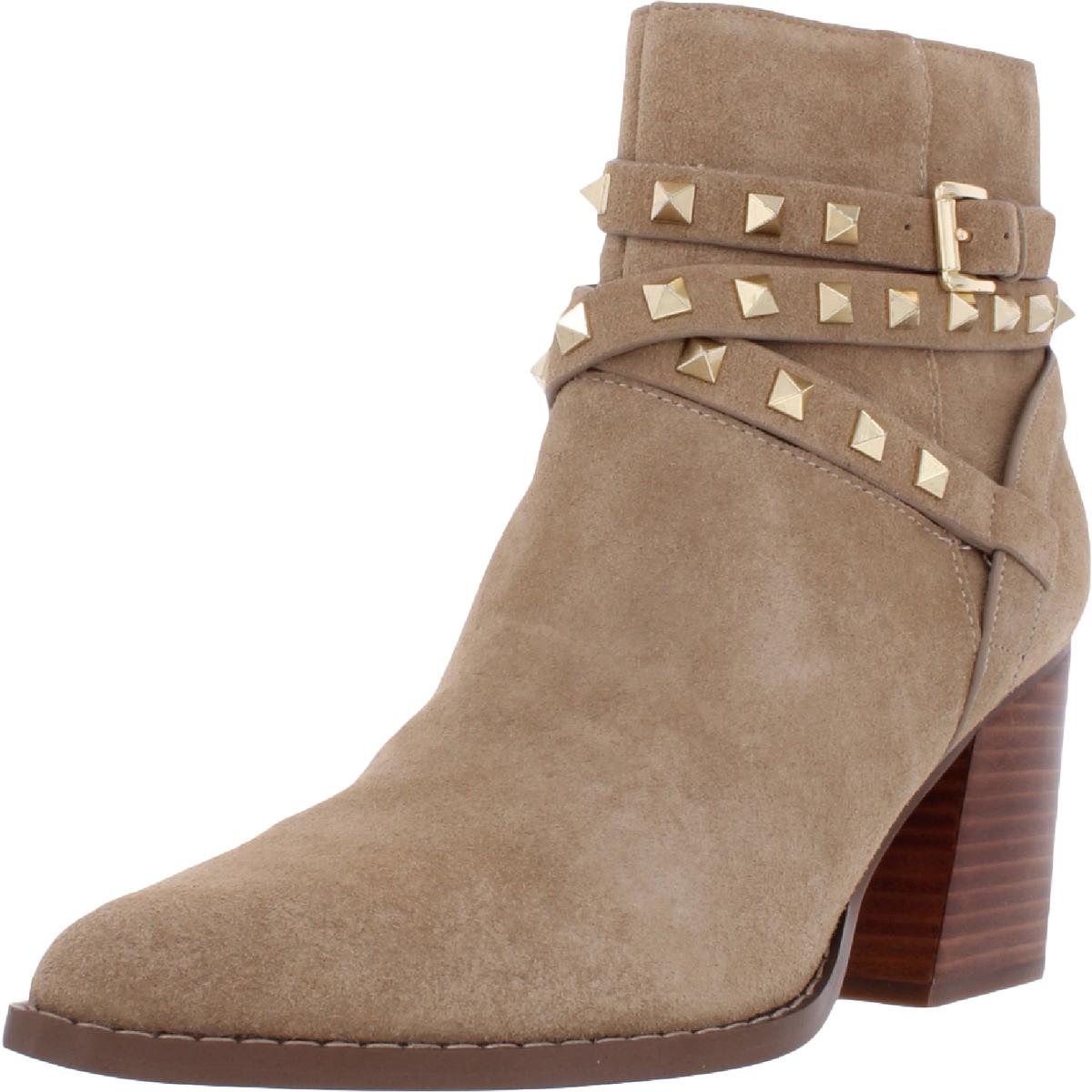 Cala Wildleder Block Heel Stiefeletten