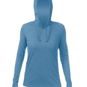 ANETIK Damen Brise Tech Kapuze Langarm T-Shirt