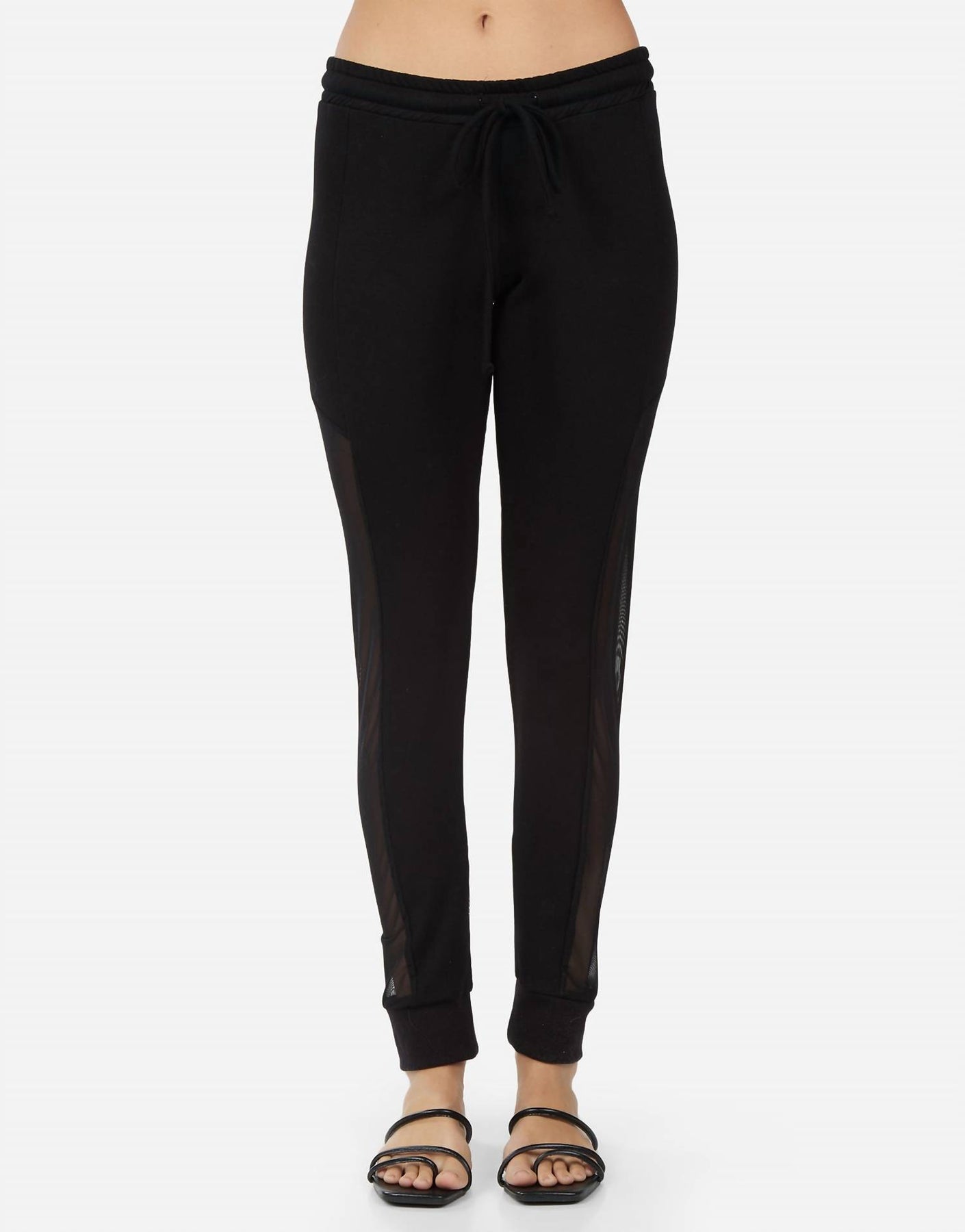 Payne Loungepant mit Kontrast Mesh in schwarz