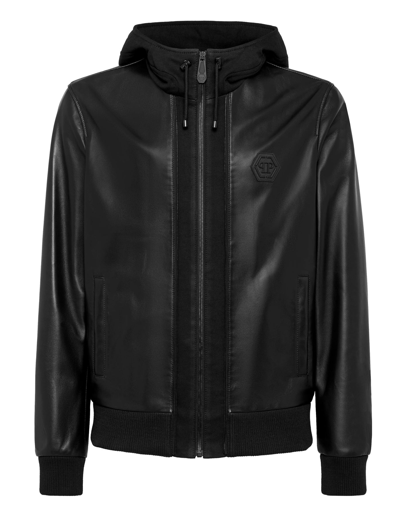 Weiche Lederjacke schmale Passform Iconic Plein