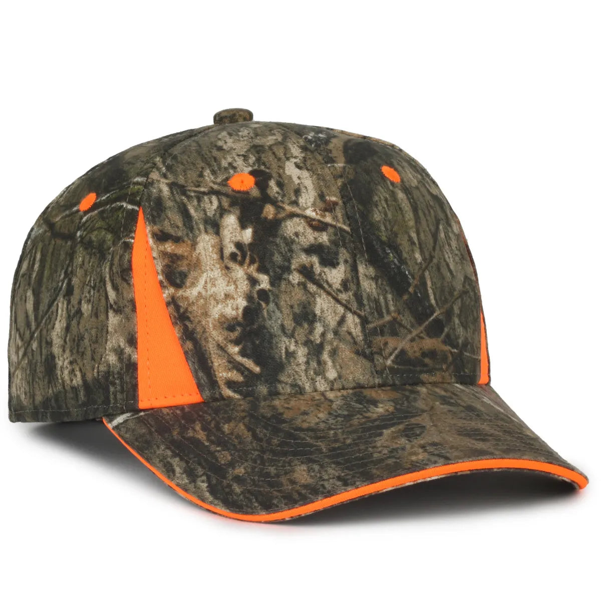 Outdoor Cap CBI-305 Camo/ Blaze strukturierte solide zurück Hut